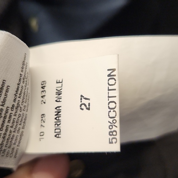 MAVI Adriana Ankle Mid Rise Super Skinny Tuxedo Black Jeans Sample 27 - Picture 10 of 13